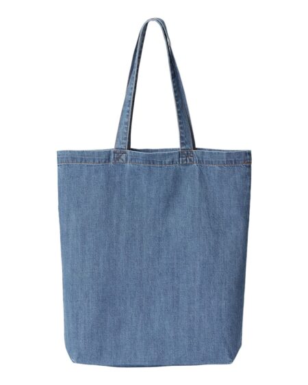 Liberty Bags 7761A Cotton Denim Gusseted Tote Bag