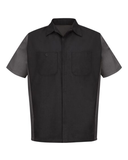 Red Kap SY20 Men’s Short Sleeve Automotive Crew Shirt