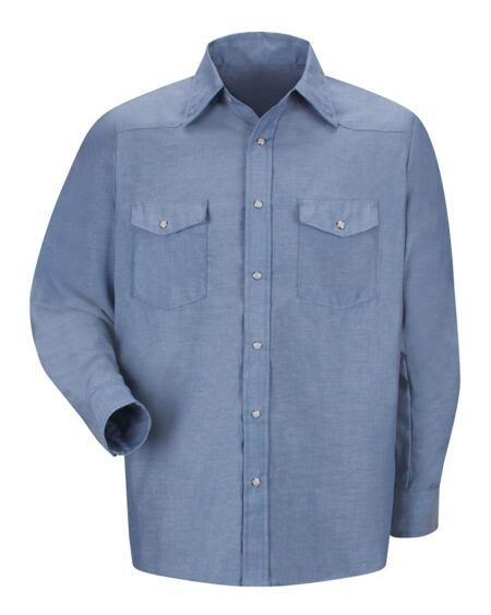 Red Kap SC14 Men’s Deluxe Western Style Long Sleeve Shirt