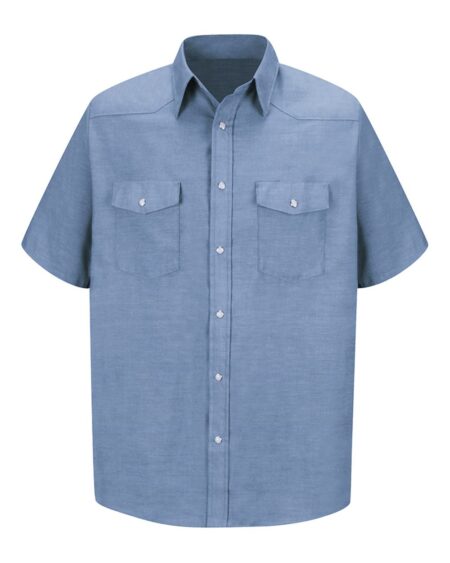 Red Kap SC24 Men’s Deluxe Western Style Short Sleeve Shirt