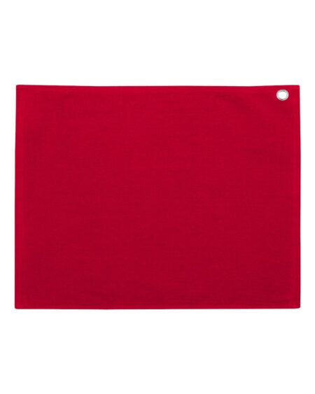 Carmel Towel Company C1518GH Velour Hemmed Towel with Grommet & Hook