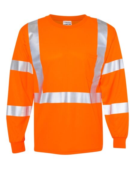 Kishigo 9145-9146 Unisex Long Sleeve Class 3 T-Shirt
