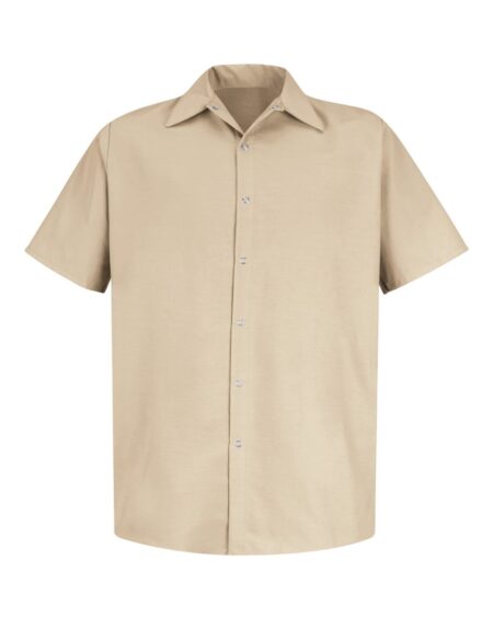 Red Kap SP26 Men’s Specialized Short Sleeve Pocketless Work Shirt