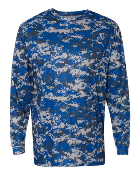 Badger 4184 Men’s Digital Camo Long Sleeve T-Shirt