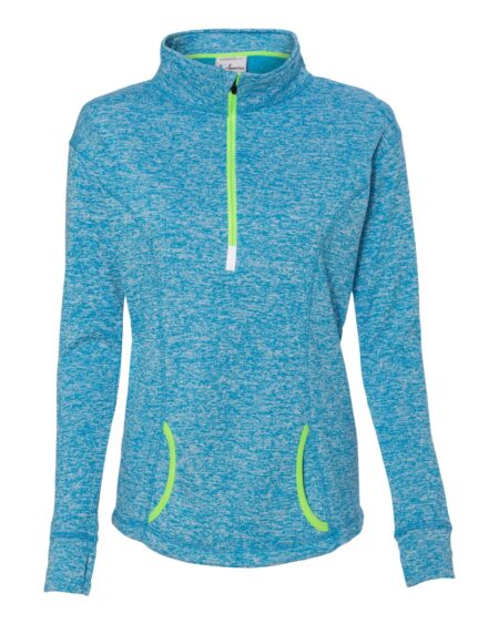 J. America 8617 Women’s Cosmic Fleece Quarter-Zip Pullover
