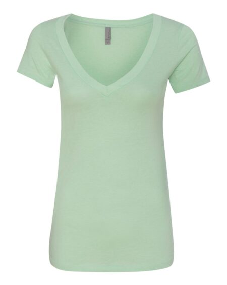 Next Level 6640 Women’s CVC Deep V-Neck T-Shirt