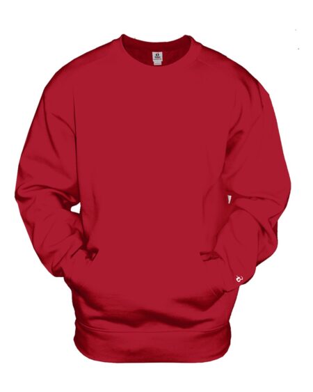 Badger 1252 Unisex Pocket Crewneck Sweatshirt