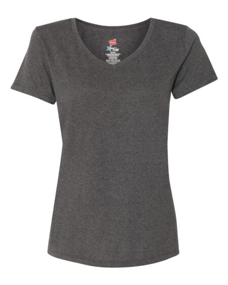 Hanes 42VT Women’s Perfect-T Triblend V-Neck T-Shirt