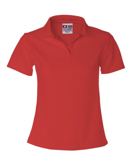 Bayside 1050 Women’s USA-Made V-Neck Polo