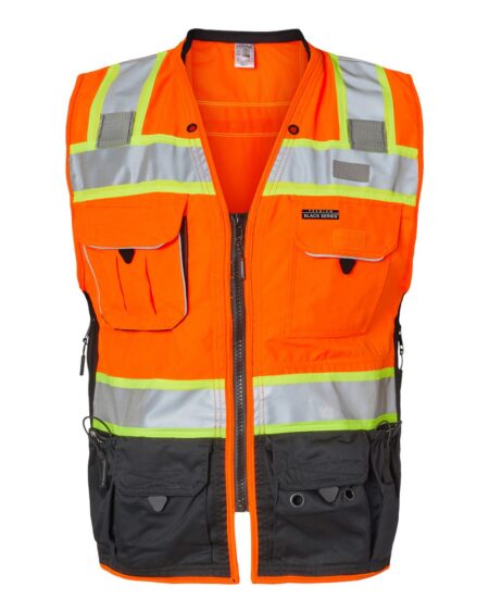 Kishigo S5002-5003 Unisex Premium Black Series® Surveyors Vest