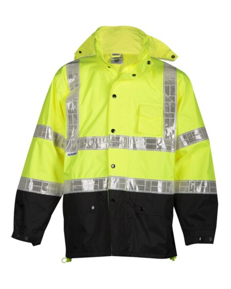 Kishigo RWJ100-101 Unisex Storm Stopper Pro Rainwear Jacket