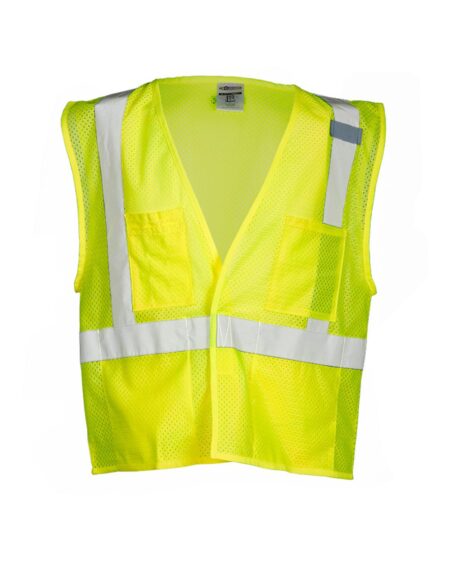 Kishigo 1083-1084 Unisex 4 Pocket Hook-and-Loop Mesh Vest