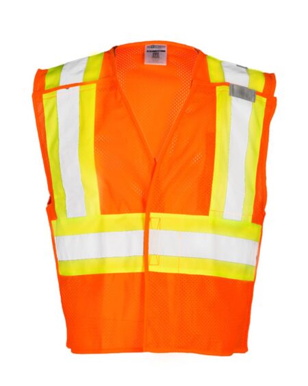 Kishigo 1174-1176 Unisex Contrasting Mesh Breakaway Vest