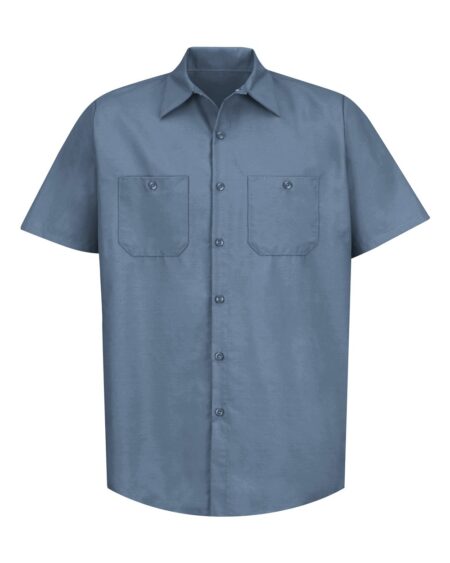 Red Kap SP24T Men’s Tall Industrial Short Sleeve Work Shirt