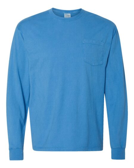 ComfortWash by Hanes GDH250 Unisex Garment-Dyed Long Sleeve T-Shirt With a Pocket