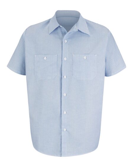 Red Kap SL20T Men’s Tall Industrial Stripe Work Shirt