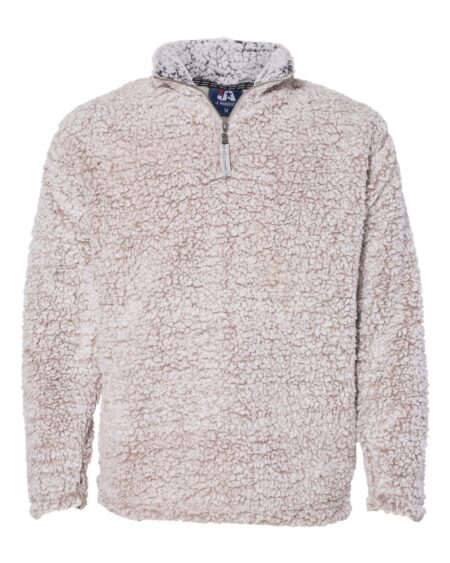 J. America 8454 Men’s Sherpa Quarter-Zip Pullover