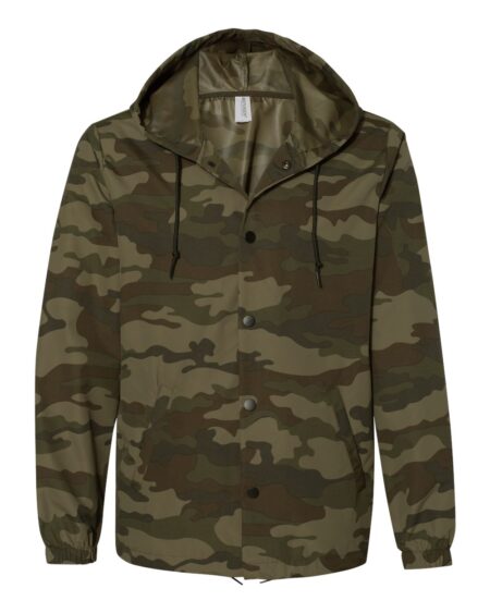 Independent Trading Co. EXP95NB Men’s Water-Resistant Hooded Windbreaker