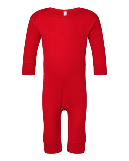 Rabbit Skins 4412 Infant Long Legged Baby Rib Bodysuit