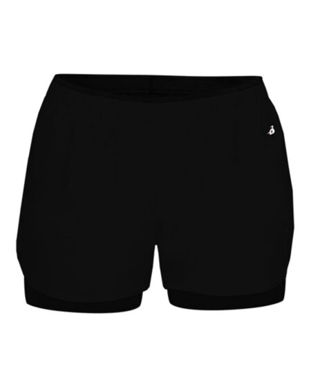 Badger 6150 Women’s Double Up Shorts