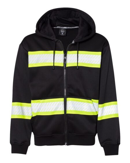Kishigo B310-313 Men’s EV Series® Enhanced Visibility Full-Zip Hooded Sweatshirt