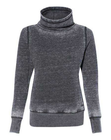 J. America 8930 Women’s Zen Fleece Cowl Neck Sweatshirt
