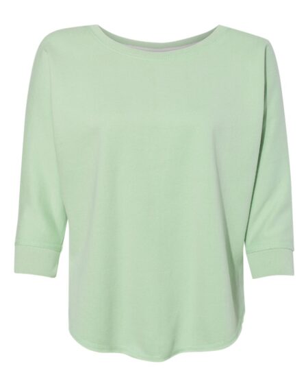 J. America 8685 Women’s Lounge Fleece Dolman Crewneck Sweatshirt