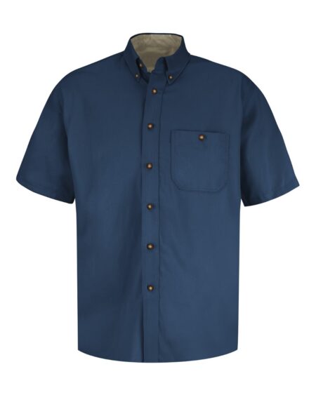 Red Kap SC64 Men’s Short Sleeve 100% Cotton Dress Shirt