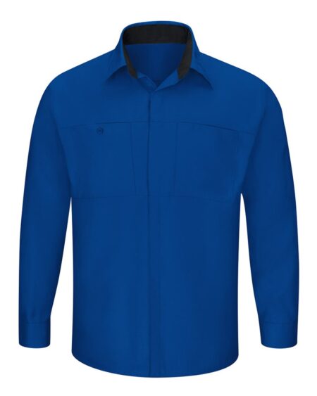 Red Kap SY32 Men’s Performance Plus Long Sleeve Shirt with OilBlok Technology