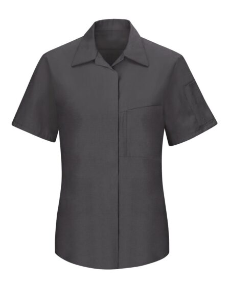 Red Kap SY41 Women’s Performance Plus Short Sleeve Shop Shirt with Oilblok Technology