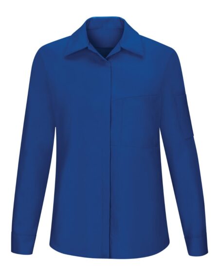 Red Kap SY31 Women’s Performance Plus Long Sleeve Shop Shirt with Oilblok Technology