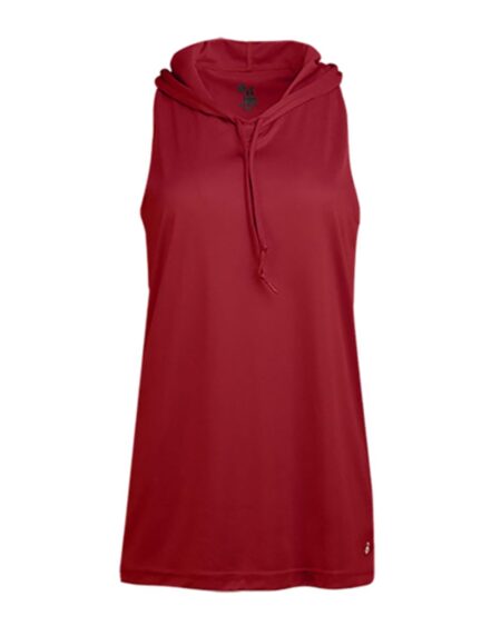 Badger 4111 Women’s B-Core Racerback Hooded Tank Top
