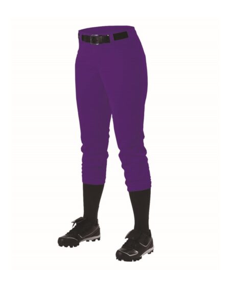Alleson Athletic 605PBWY Girls’ Fastpitch Softball Pants with Belt Loops