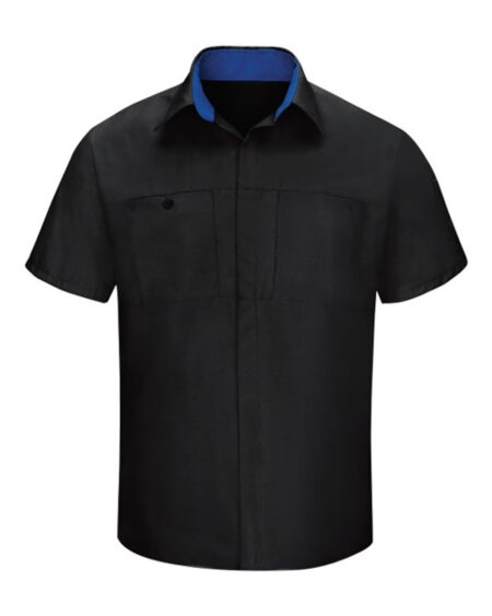 Red Kap SY42T Men’s Tall Performance Plus Short Sleeve Shirt with Oilblok Technology