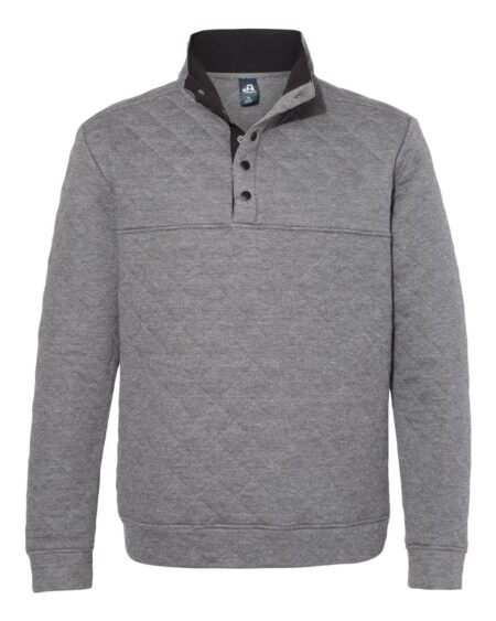 J. America 8890 Men’s Quilted Half-Snap Pullover