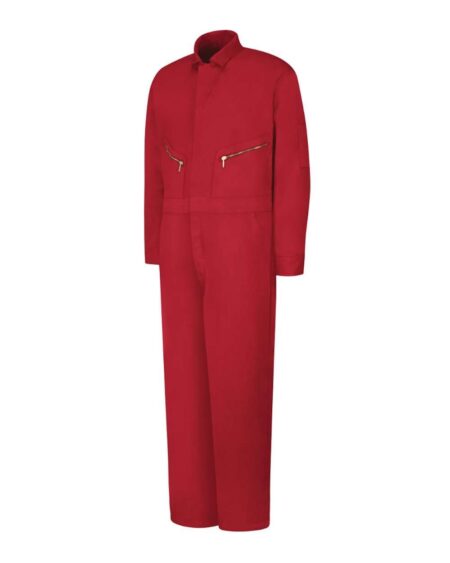 Red Kap CC18EXT Men’s Extended Sizes Zip-Front Cotton Coverall