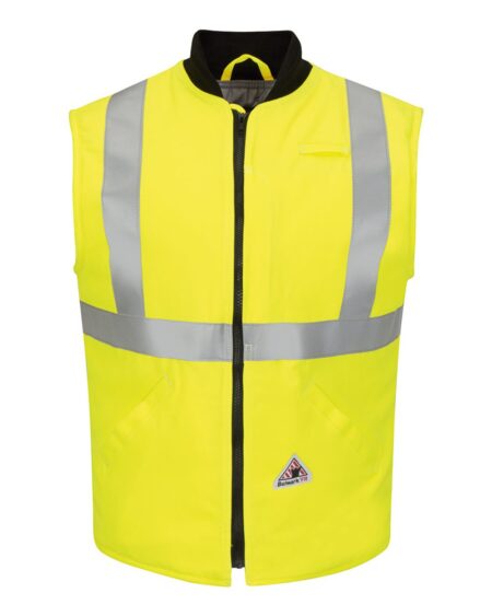 Bulwark VMS4HV Men’s Hi Vis Insulated Vest with Reflective Trim – CoolTouch®2