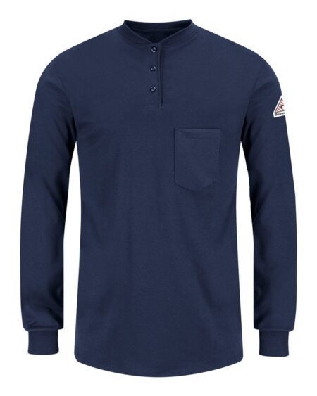 Bulwark SEL3 Women’s Long Sleeve Tagless Henley Shirt