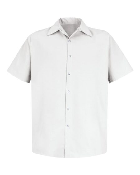 Red Kap SP26T Men’s Tall Specialized Short Sleeve Pocketless Work Shirt