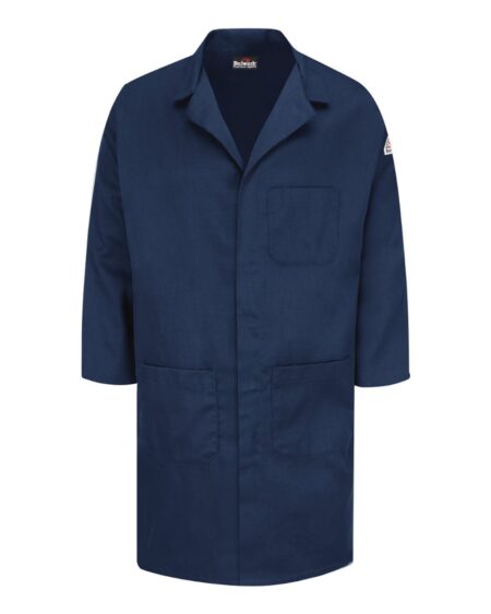 Bulwark KLL6 Men’s Concealed Snap Front Lab Coat – EXCEL FR® ComforTouch® – 6 oz.
