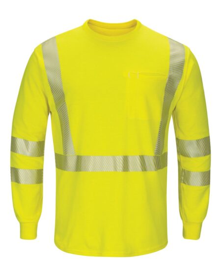 Bulwark SMK8 Men’s Hi-Visibility Lightweight Long Sleeve T-Shirt