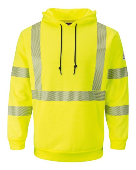 Bulwark SMH4 Men’s Hi-Visibility Hooded Sweatshirt