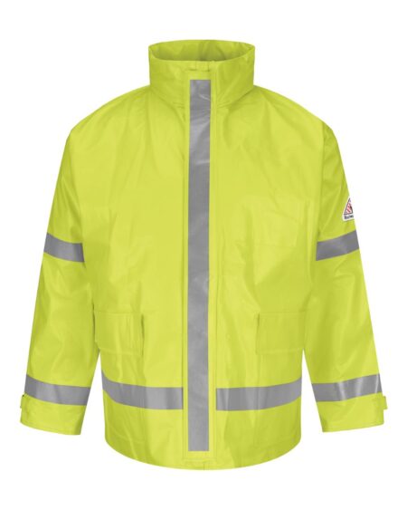 Bulwark JXN6 Men’s Hi-Visibility Flame-Resistant Rain Jacket