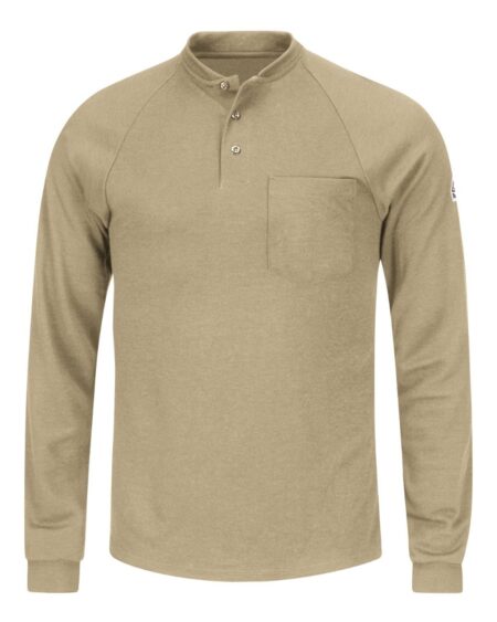 Bulwark SML2 Men’s Long Sleeve Henley Shirt- CoolTouch®2