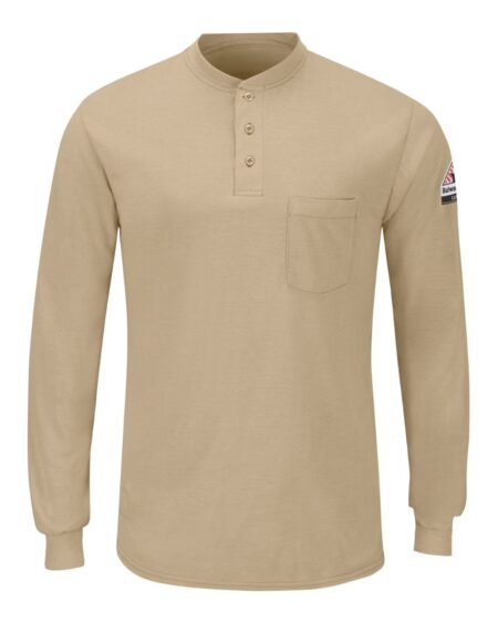 Bulwark SML8 Men’s Long Sleeve Henley