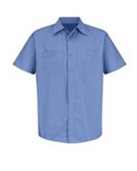 Red Kap SB22T Men’s Tall Industrial Stripe Short Sleeve Work Shirt