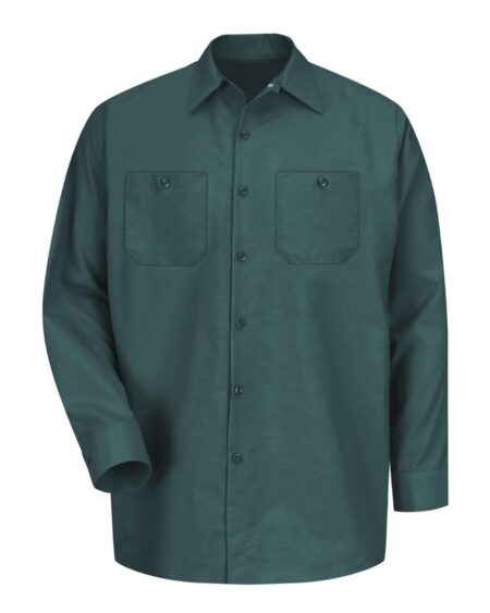 Red Kap SP14T Men’s Tall Industrial Long Sleeve Work Shirt