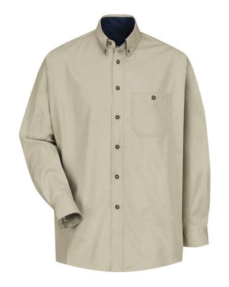 Red Kap SC74 Men’s Cotton Contrast Dress Shirt