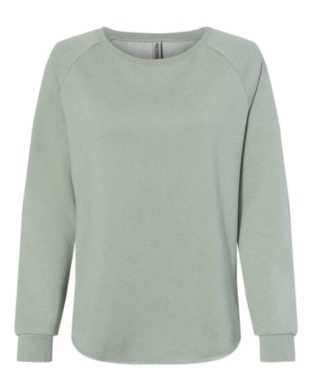 Independent Trading Co. PRM2000 Women’s California Wave Wash Crewneck Sweatshirt
