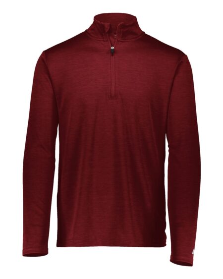 Russell Athletic QZ7EAM Men’s Striated Quarter-Zip Pullover